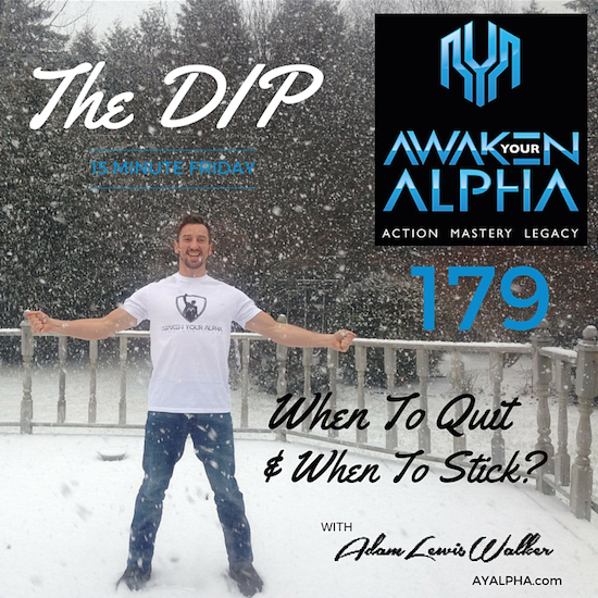 179# THE DIP – When To Quit & When To Stick?